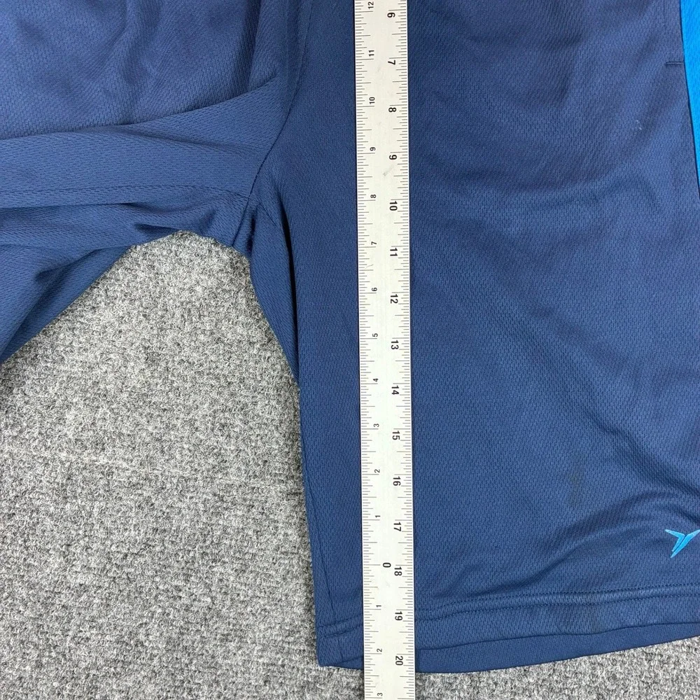Old Navy Active Boys Navy Blue Mesh Athletic Shorts Side Stripe XL 14-16 Regular